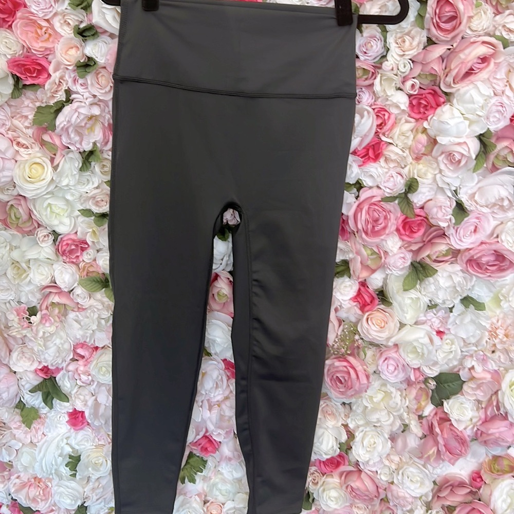 Zenana gun metal gray leggings ankle length